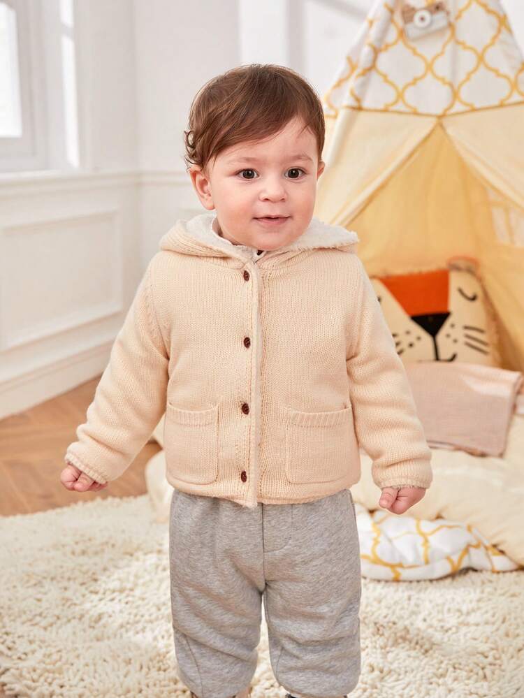 Baby Boy 3D Ear Design Hooded Cardigan