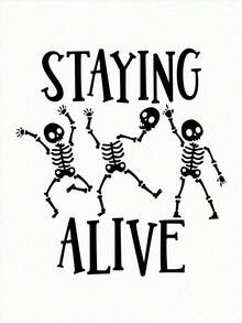 Sophie Gallo Design 大碼骷髏&字母圖案落肩T恤 - 白色 - 查看 2