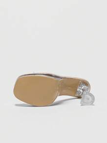 Women Heeled Sandals - Clear - View 6