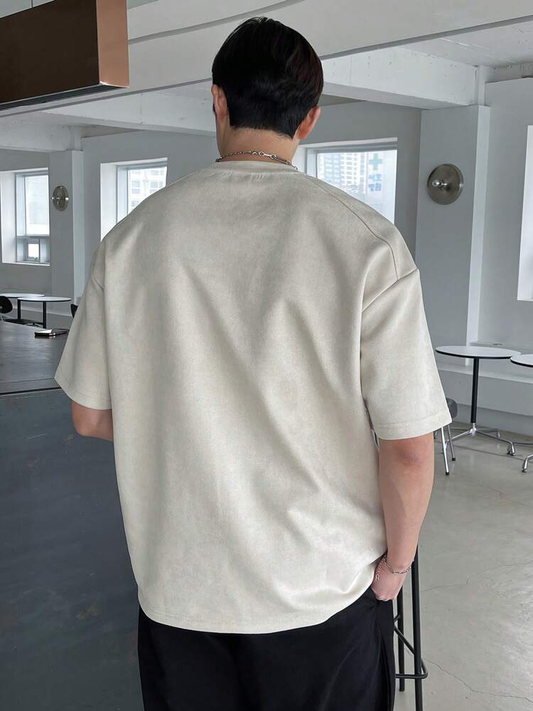 Men Letter Graphic Drop Shoulder Tee