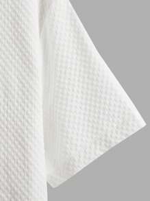 Manfinity Homme Hombres Camisa unicolor con botón sin camiseta