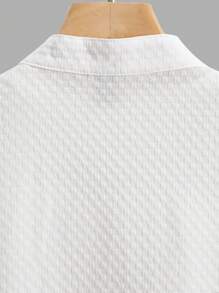 Manfinity Homme Hombres Camisa unicolor con botón sin camiseta
