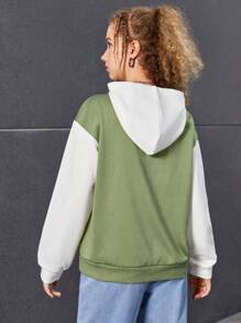 Teen Girl Kangaroo Pocket Sweatshirt - Multicolor - View 2