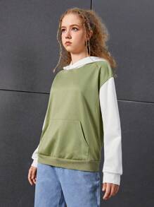 Teen Girl Kangaroo Pocket Sweatshirt - Multicolor - View 5