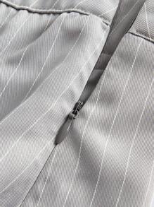 SHEIN ICON Y2k School Women Clothes Women's Black Cute Fashion Sweet Street Style Wear Ultra-Low Waist Workwear Pleated Skirt - Grey - View 4