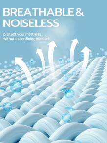 1 bản nâng cấp mới! Bảo vệ nệm chống nước 100% TPU, giữ cho nệm của bạn khô ráo và sạch sẽ, mềm mại và thoáng khí hơn, túi sâu - trắng - Xem 7