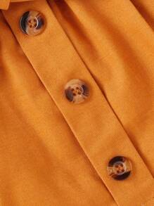 SHEIN 年輕女孩荷葉邊短上衣和腰帶裙和頭帶 - 彩色 - 查看 5