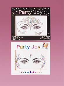 ROMWE 1 张 3D 星形面部纹身贴纸