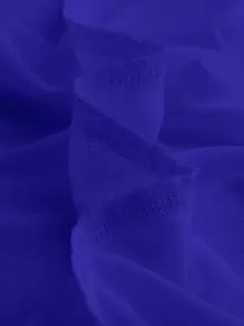 SHEIN MOD 方領荷葉袖褶邊手帕下擺T恤