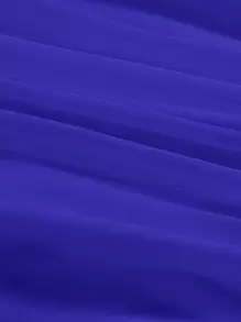 SHEIN MOD 方領荷葉袖褶邊手帕下擺T恤