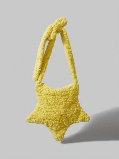 ROMWE Kawaii 女士纯色简约单肩包，休闲日常使用收纳袋