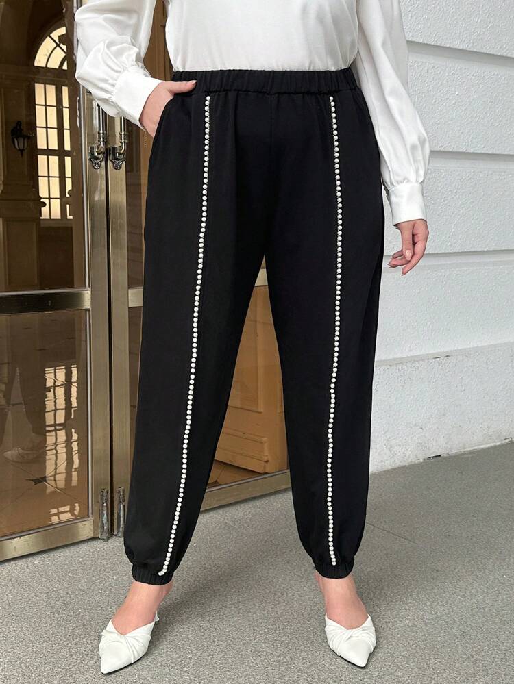 Plus Slant Pocket Sweatpants