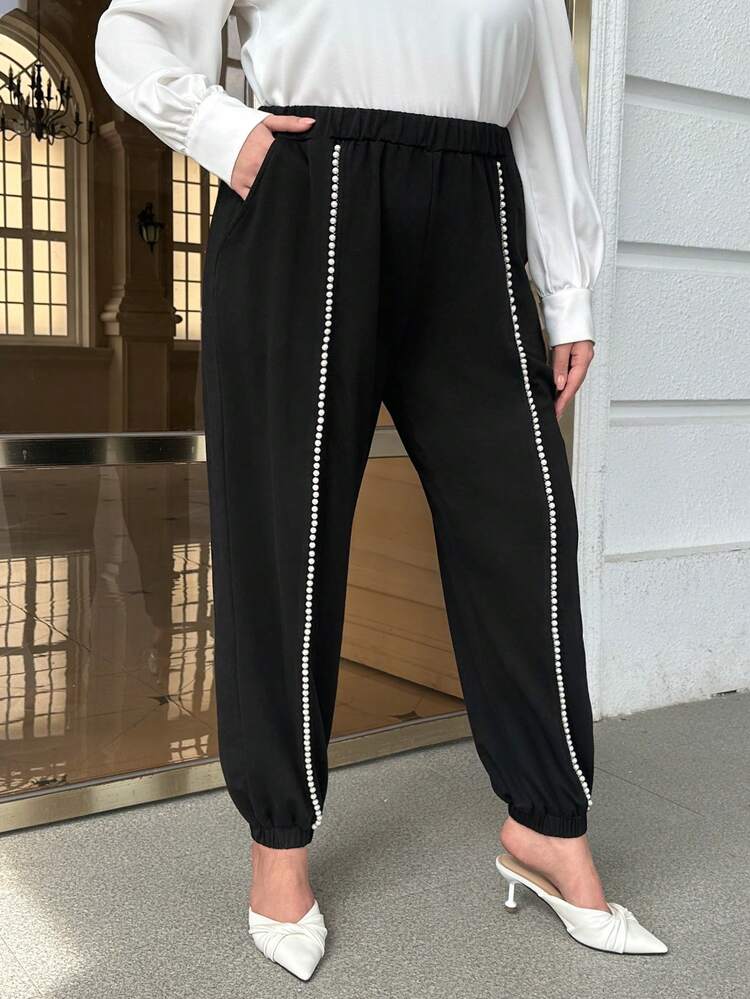 Plus Slant Pocket Sweatpants