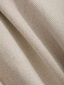 DAZY 斜口袋百慕大牛仔短褲 - 米色 - 查看 6