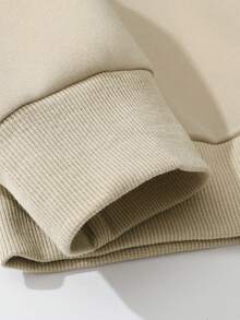 Manfinity Dauomo Áo nỉ lót nhiệt in hình ma quỷ dành cho nam, dành cho lễ Halloween - Màu be - Xem 6