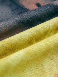 ROMWE MEN Guys Bear Print Tee - Multicolor - View 8