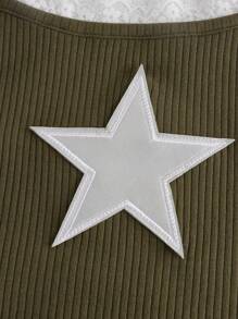 SHEIN 青少年（女）背心 - 軍綠色 - 查看 4