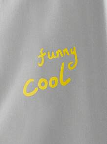 Manfinity VCAY Loose Fit Men's Plus Size Cartoon Printed Zip Closure Hoodie, For Fall Winter - Grey - View 5