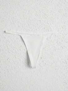 Ocili Leisure Extremely Stretchy & Smooth Low Waist Sexy G-String - White Bridallingerie - White - View 6
