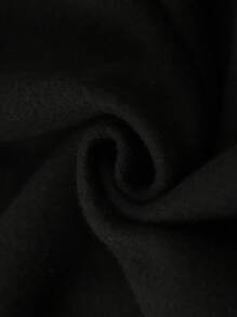 Manfinity Homme 男士宽松口号和花卉印花保暖内衬运动衫圆领黑色图案长袖休闲运动衫，适合朋友、丈夫、男朋友的礼物 - 黑色 - 查看 5