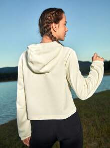 In My Nature 女士厚戶外運動遠足連帽衫帶大口袋,時尚風格