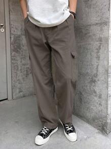 DAZY Nam Túi nắp bên cạnh Quần jean chở hàng - xanh quân đội - Xem 2