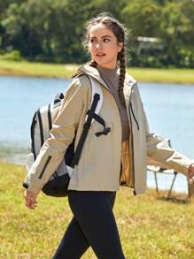 In My Nature Outdoor Women's Hooded Waterproof Raincoat Jacket For Camping And Hiking Waterproof Jacket Womenwindbreaker Womenrain Jacket Womensport Jackets For Women