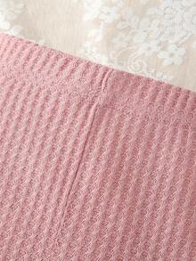 2 bộ trang phục mùa thu viền ren màu hồng cho bé gái, vải thoải mái và thoáng khí, thích hợp để mặc thường ngày, mặc hàng ngày, đi nghỉ, tiệc tùng và sinh nhật - Bụi hồng - Xem 5