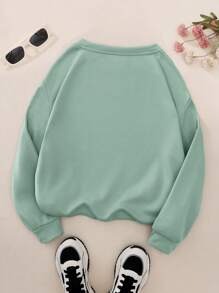 INAWLY Sudadera de forro térmico con gráficos florales y lemas "SUNSHINE, Felicidad, Hermoso, Me HACE FELIZ", Blusas de manga larga