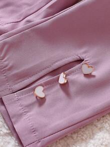 女嬰喇叭袖西裝領西裝外套&開叉喇叭褲