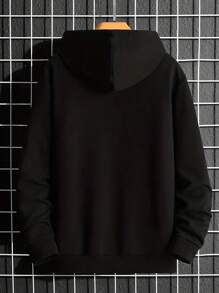 Manfinity Homme Men Spider Print Drawstring Hoodie