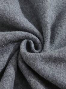 INAWLY 拉链抽绳保暖内衬连帽衫，长袖上衣