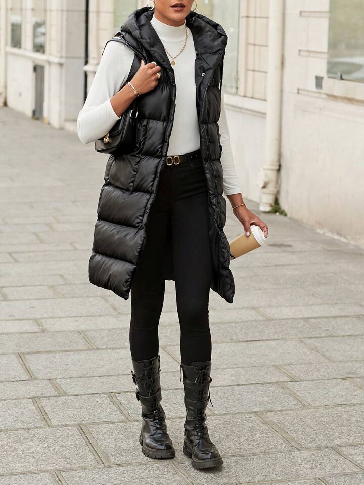 アウターその他 HUECLOSET Padding Puffer VEST SE466 Escape Down Vest - Black