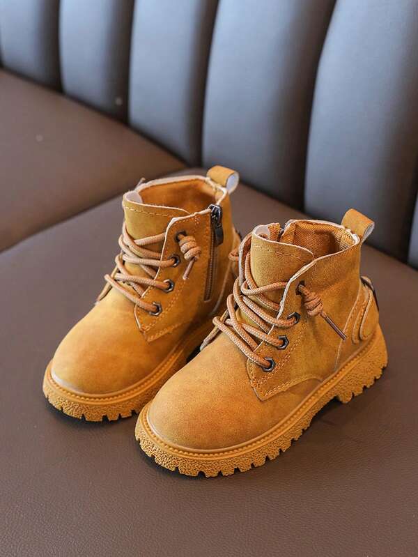 Boys' Fashionable And Comfortable British Style Large Yellow Boots