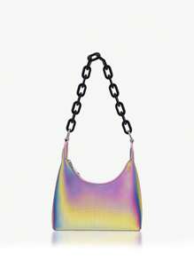 SHEIN ICON Túi đeo vai dây chuyền thời trang dành cho nữ - Nhiều màu - Xem 2