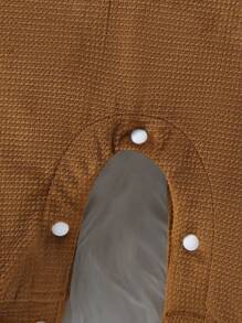 SHEIN 女嬰熊設計假兩件連身褲適用於秋天和冬天 - 彩色 - 查看 6