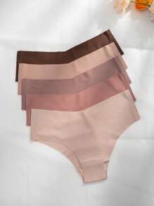 5件素色簡約風素色內褲