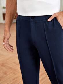 GENTILAND Nam Chất rắn Túi nghiêng Quần - Màu xanh hải quân - Xem 5