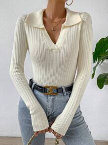 Chiquease Cut Out Backless Jumper - Beige - View 1