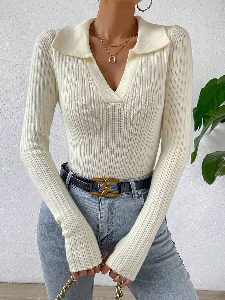 Chiquease Cut Out Backless Jumper - Beige - View 1