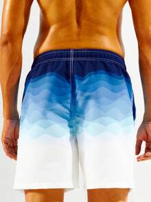 Surfspeed 男士漸層腰部抽繩泳褲 - 彩色 - 查看 2