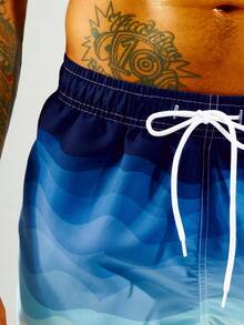 Surfspeed 男士漸層腰部抽繩泳褲 - 彩色 - 查看 3