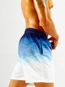 Surfspeed 男士漸層腰部抽繩泳褲 - 彩色 - 查看 4