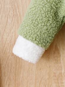 Baby Girl Double Breasted Teddy Coat