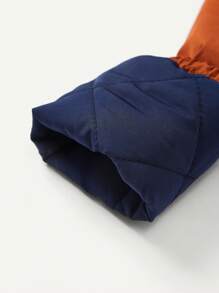 Cozy Pixies Baby Boy Colorblock Teddy Lined Hooded Jacket - Multicolor - View 6