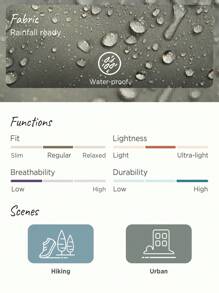 In My Nature Women's Outdoor Elastic Waistband Adjustable Drawstring Multiple Pockets Anti-splash Water Shorts - Grey - View 4