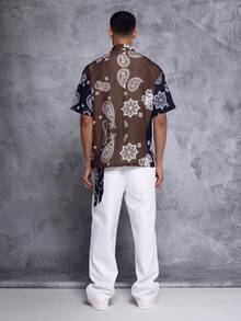 SUMWON Áo sơ mi tay ngắn có họa tiết Paisley - Nhiều màu - Xem 3