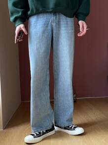 DAZY Nam Túi nghiêng Quần legging thẳng - Rửa nhẹ - Xem 1