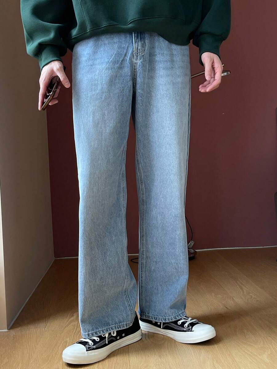 DAZY Nam Túi nghiêng Quần legging thẳng - Rửa nhẹ - Xem 1