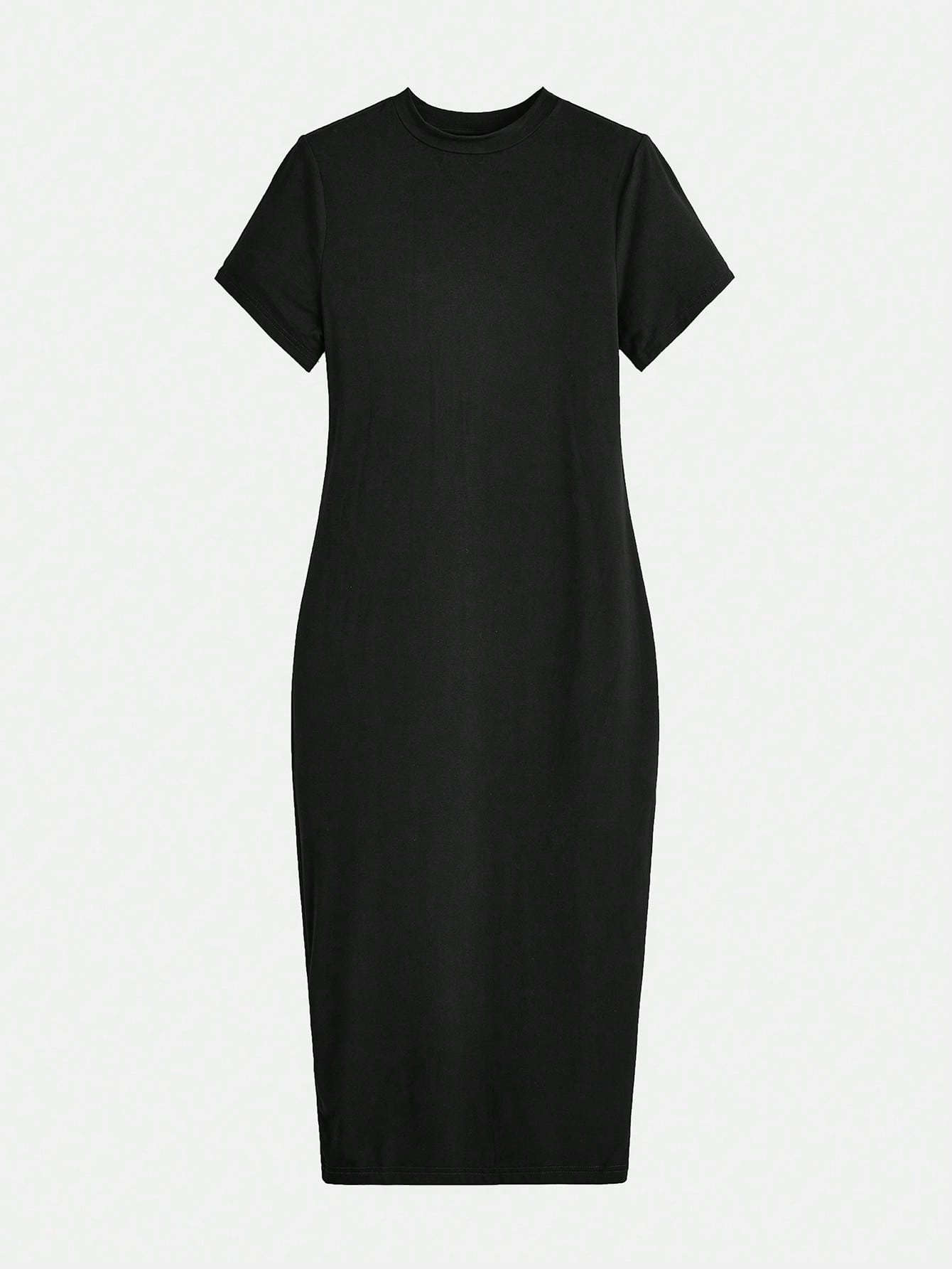 SHEIN BASICS 1pc Split Hem Bodycon Dress swdress07200831220